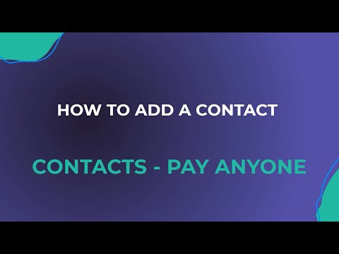 borderless™ payments - How To Add A Contact