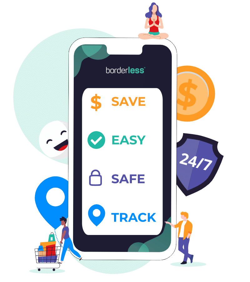 borderless is Safe. Easy. Save big. Track.