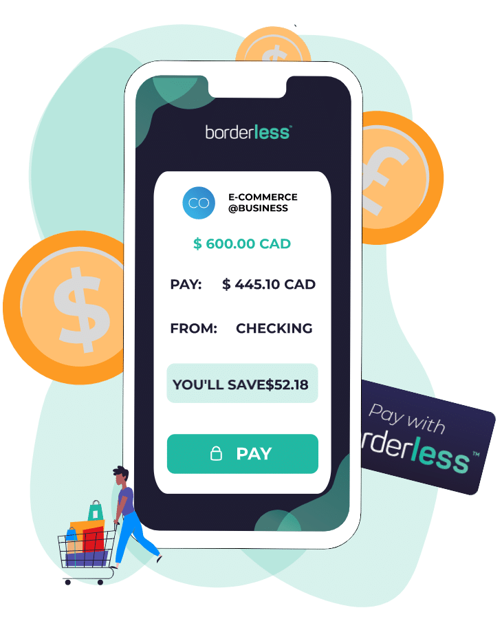 borderless - checkout 1-click payments