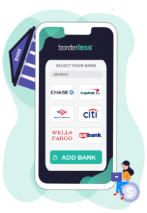Add your bank account once on borderless
