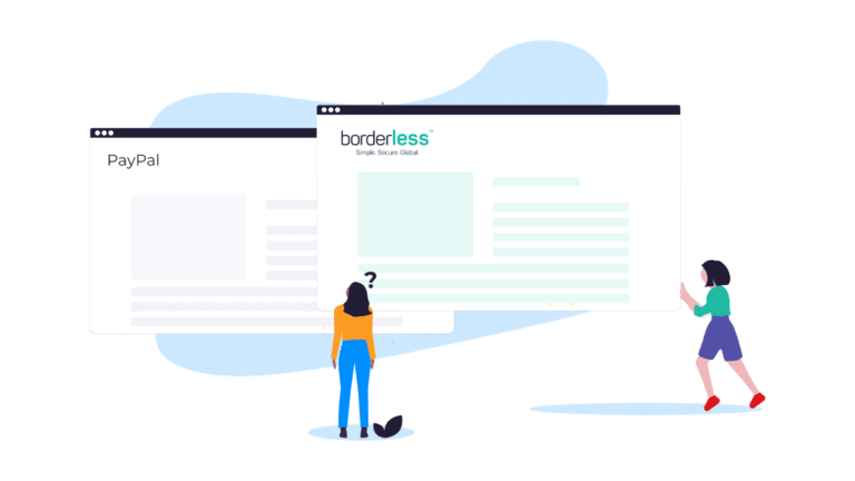 How does borderless compare to PayPal? Better pricing, no cards, payment tracking, and more!