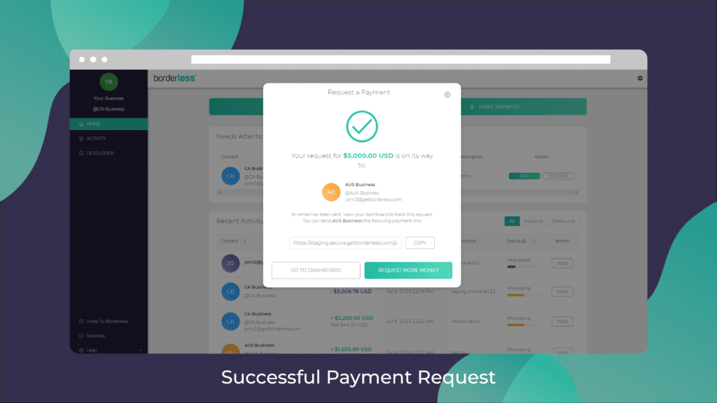 Success Payment Request